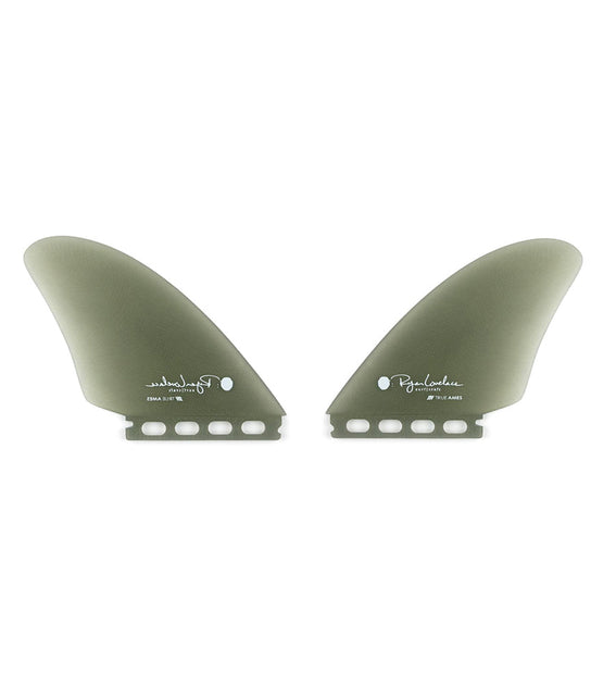 True Ames Lovelace Piggyback Keel Smoke Twin Fins - Wild Things