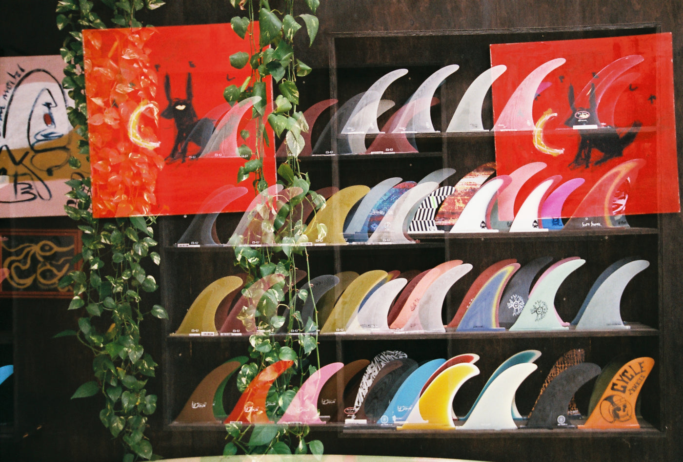 Surfboard fin display deals