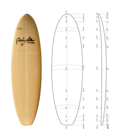 6'7" S - Blank Ply Natural