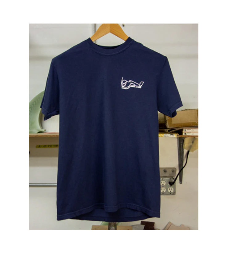 Greenough Airplane Logo T-Shirt Navy - Wild Things
