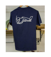 Greenough Airplane Logo T-Shirt Navy - Wild Things