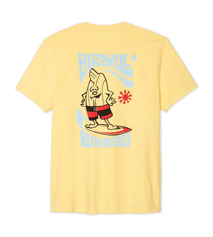 Birdie Surfs T-Shirt Antique Yellow - Wild Things