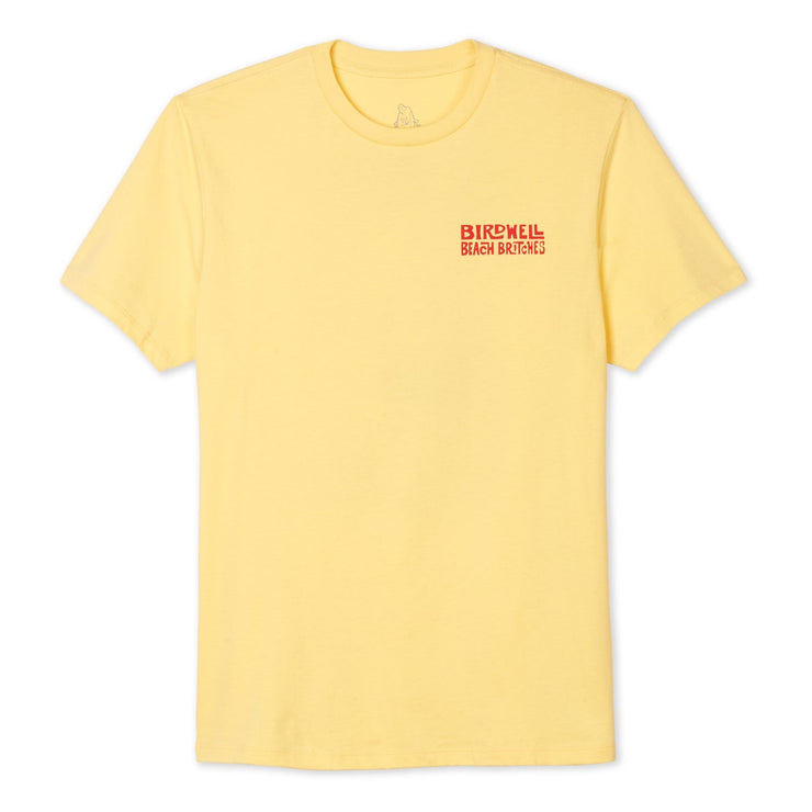 Birdie Surfs T-Shirt Antique Yellow - Wild Things