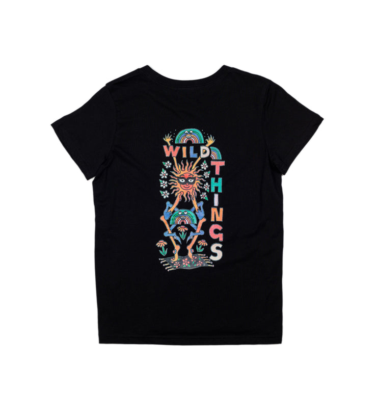 Brodie Sun Dance T-shirt Black (Womens) - Wild Things