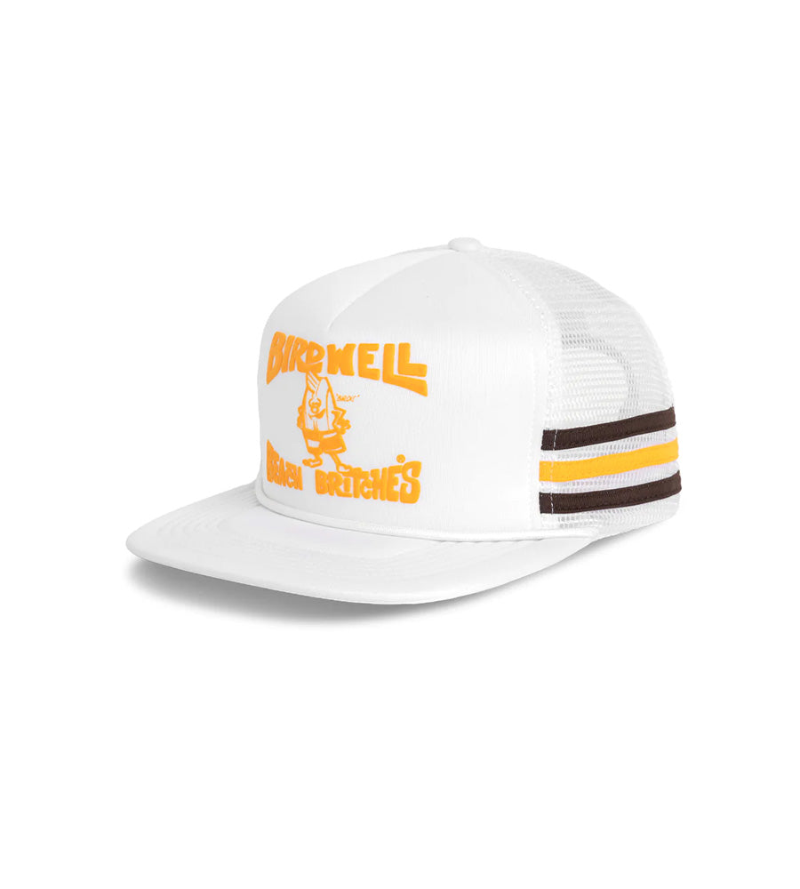 新品BIRDWELL COMP STRIPE TRUCKER HAT CAP Birdwell Beach Britches Comp Stripe Trucker- Black - Wild Things