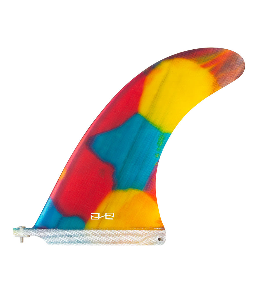 Gato Heroi D-Fin OG Creme Abstract 9 inch Fiberglass Flex Fin
