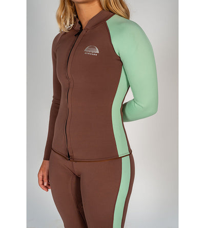 Front Zip Jacket Mint Slice - Wild Things