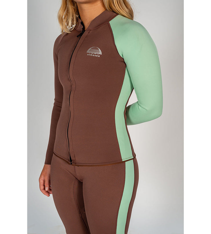 Front Zip Jacket Mint Slice - Wild Things