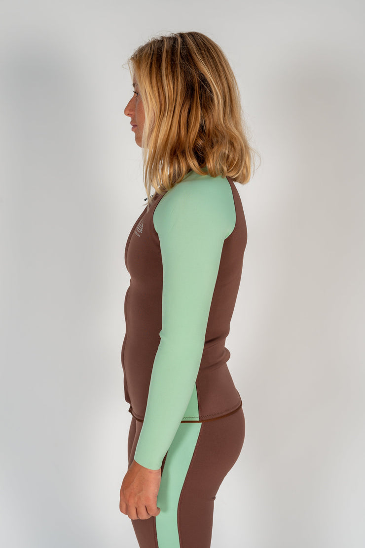 Front Zip Jacket Mint Slice - Wild Things