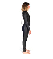 Full Suit Back Zip Black 3mm (Womens) - Wild Things