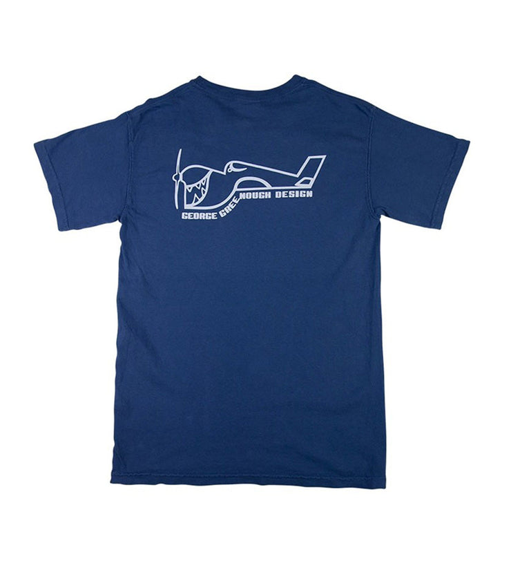 Greenough Airplane T-shirt Cobalt - Wild Things