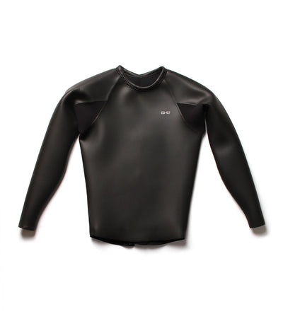 L/S Crew Vest Back Zip Black (Mens) - Wild Things