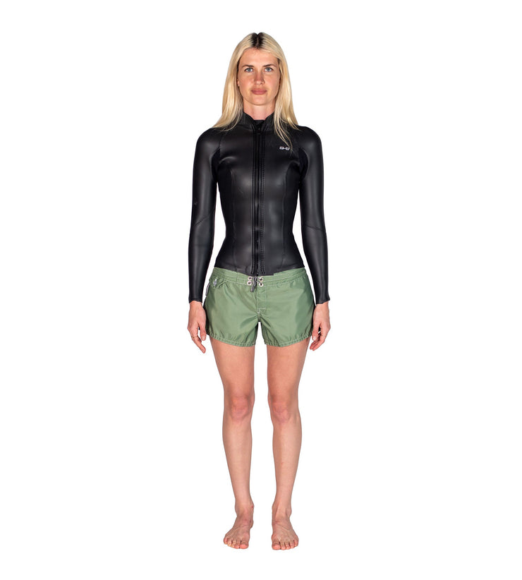 L/S Jacket Black (Womens) - Wild Things