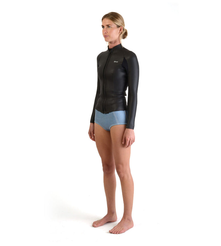 L/S Jacket Black (Womens) - Wild Things