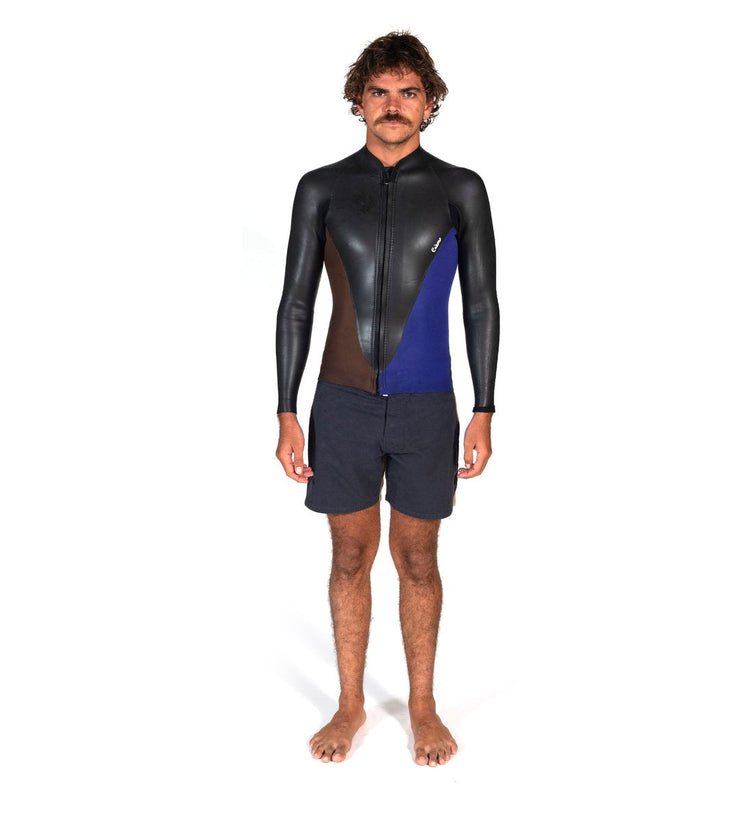 L/S Slice Jacket Brown/Purple (Mens) - Wild Things