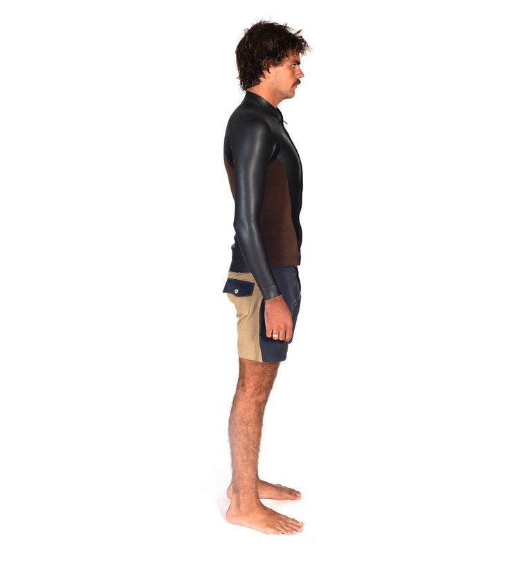 L/S Slice Jacket Brown/Purple (Mens) - Wild Things