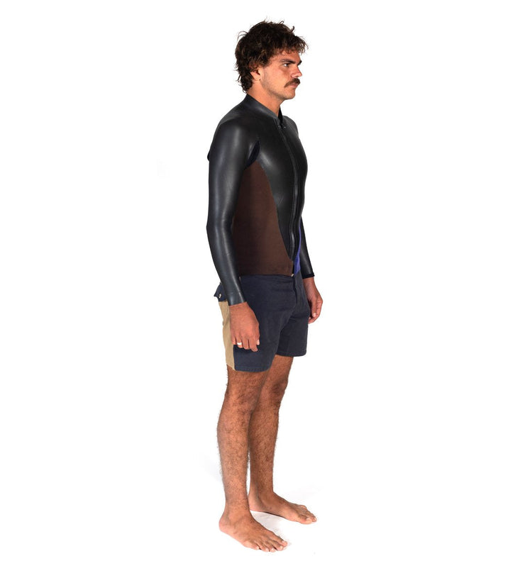 L/S Slice Jacket Brown/Purple (Mens) - Wild Things