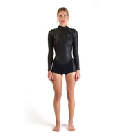 L/S Spring Suit Back Zip Black (Womens) - Wild Things
