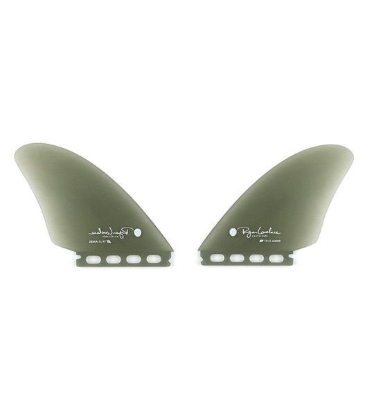 True Ames Lovelace Piggyback Keel Smoke Twin Fins - Wild Things
