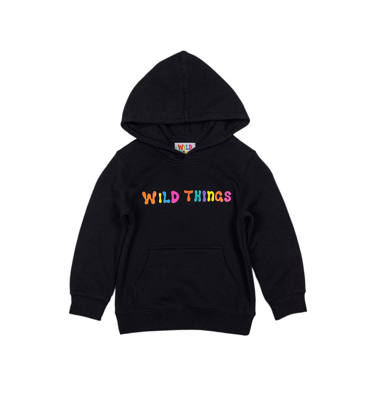 Ozzy Bubble Hoody Black (Youth) - Wild Things