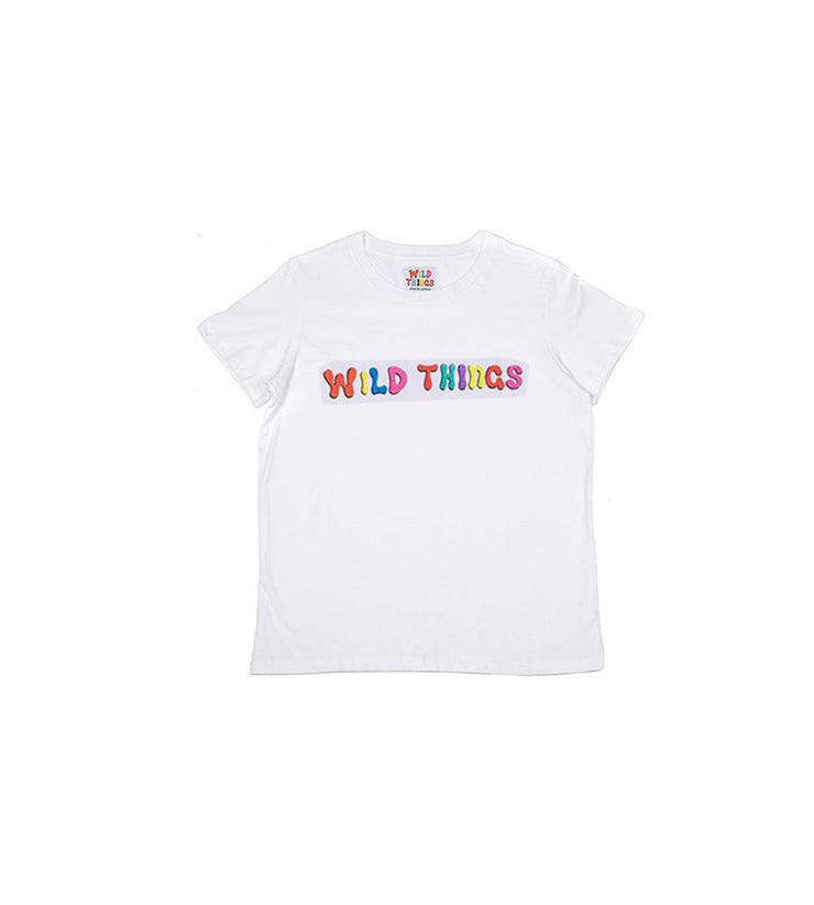 Ozzy Bubble T-shirt White (Youth) - Wild Things