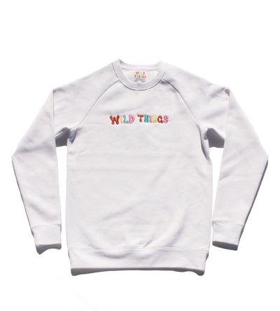 Ozzy Raglan Fleece White - Wild Things