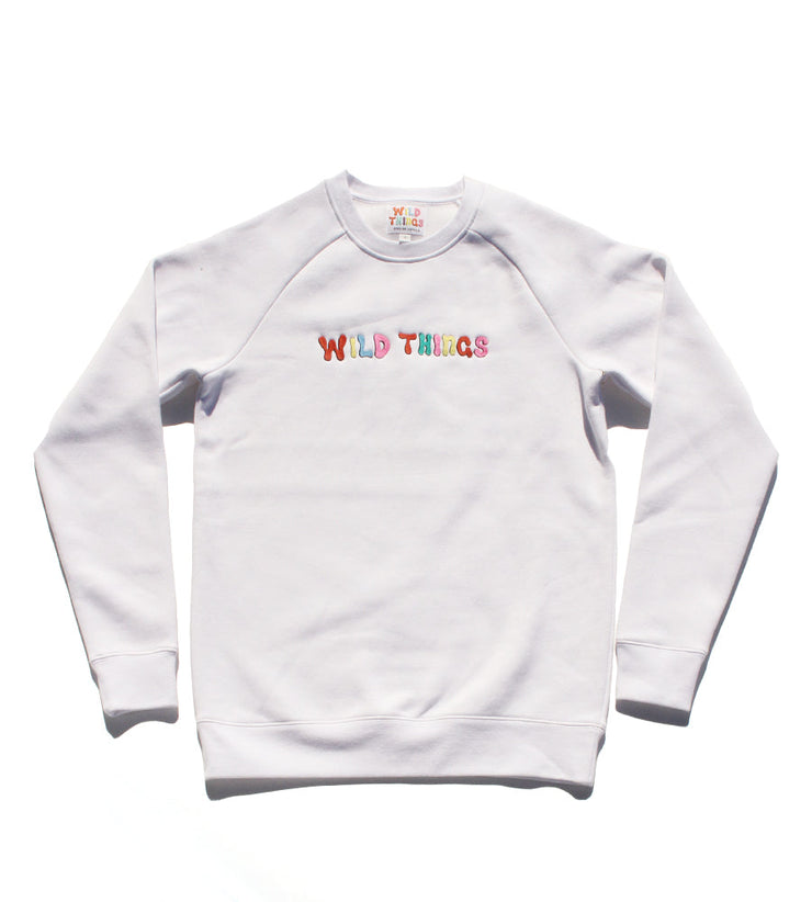 Ozzy Raglan Fleece White - Wild Things