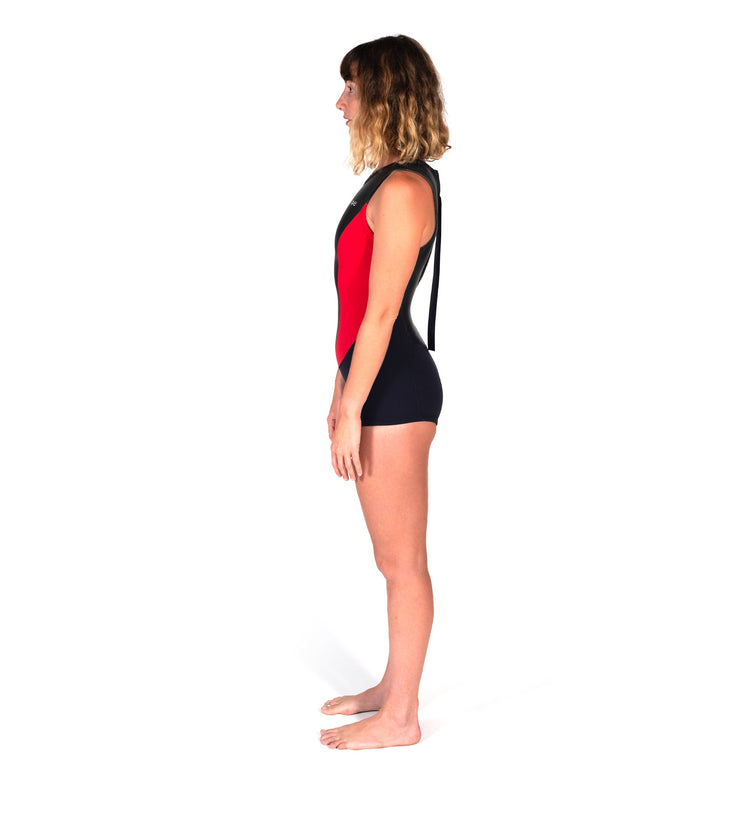 Short John Pink/Red (Womens) - Wild Things