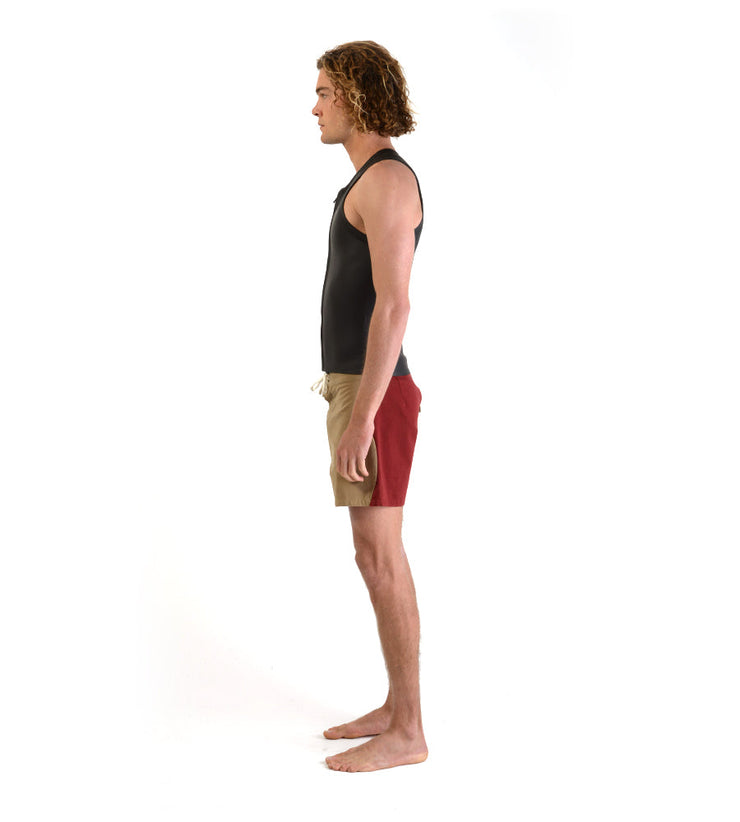Sleeveless Front Zip Vest Black (Mens) - Wild Things