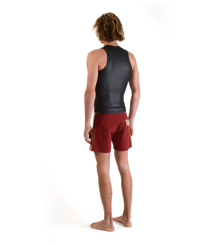 Sleeveless Front Zip Vest Black (Mens) - Wild Things