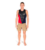 Sleeveless Slice Vest Black/Red (Mens) - Wild Things
