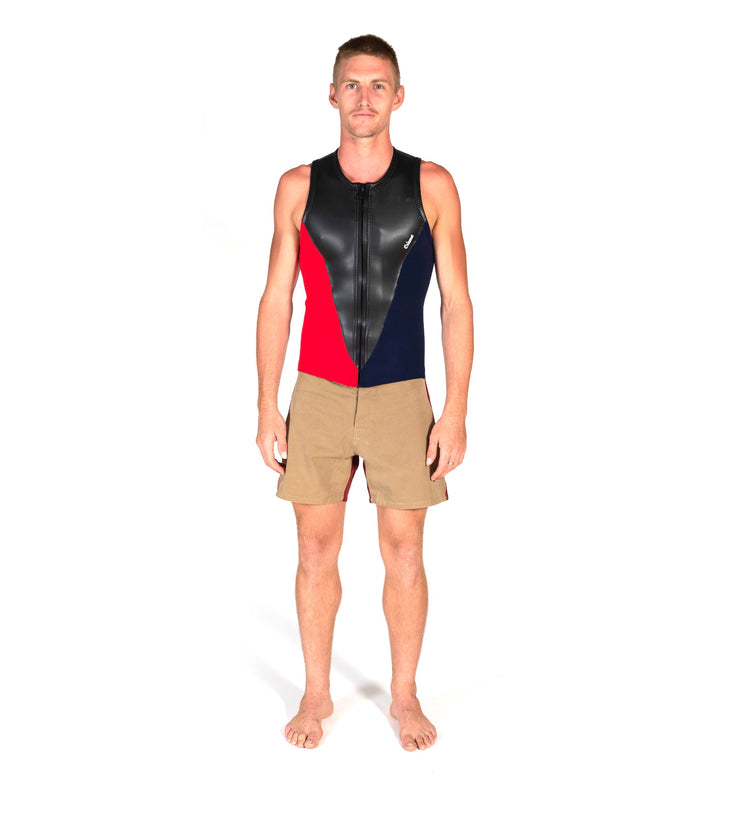 Sleeveless Slice Vest Black/Red (Mens) - Wild Things