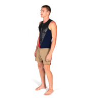 Sleeveless Slice Vest Black/Red (Mens) - Wild Things