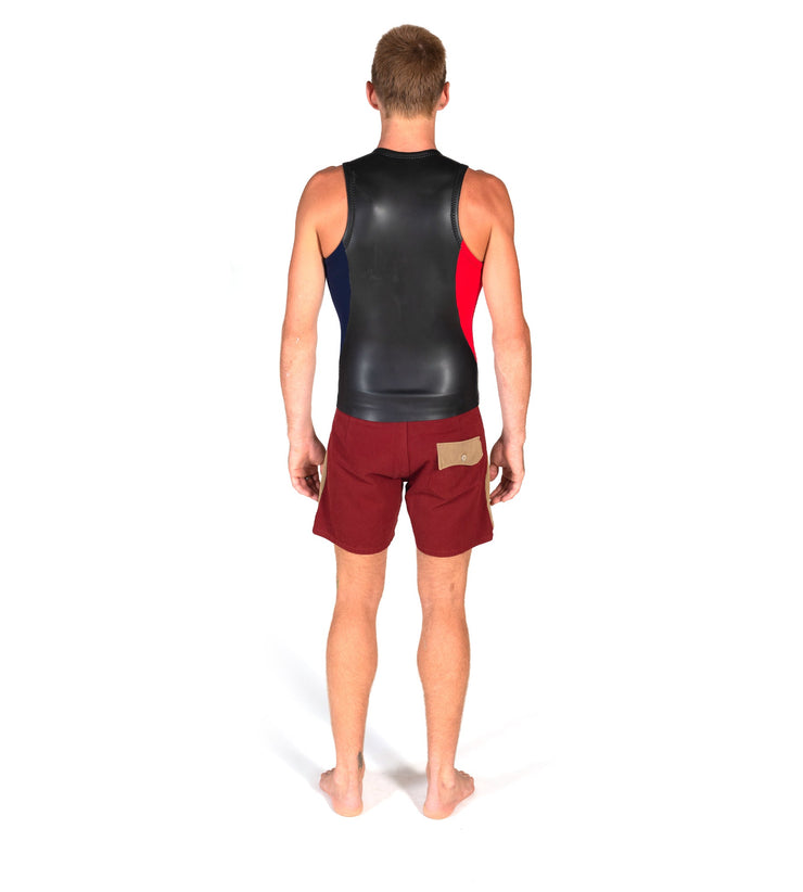 Sleeveless Slice Vest Black/Red (Mens) - Wild Things