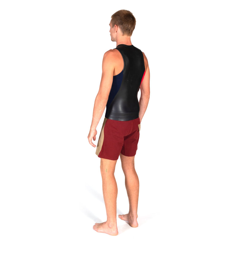 Sleeveless Slice Vest Black/Red (Mens) - Wild Things