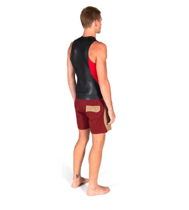 Sleeveless Slice Vest Black/Red (Mens) - Wild Things