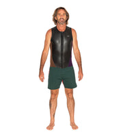 Sleeveless Slice Vest Brown/Purple (Mens) - Wild Things