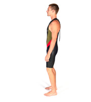 Slice Short John Olive/Red (Mens) - Wild Things