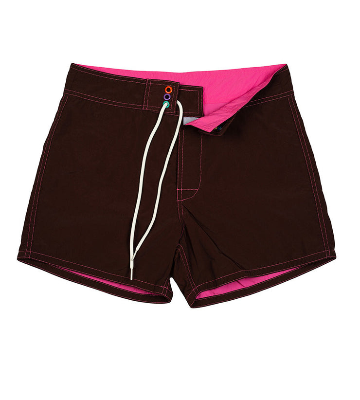 Surf Short 14" (Chocolate/Pink) - Wild Things